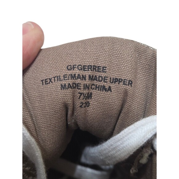 GUESS High Top Gerree Sneakers Shoes Gold Logo Lace Up Women's 7.5 S2 - Picture 5 of 11